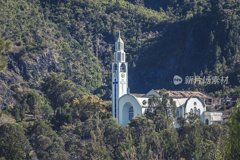 Church in Cilaos, Reunion Island